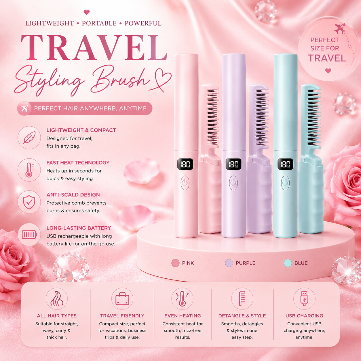 Smart Heat Styling Brush